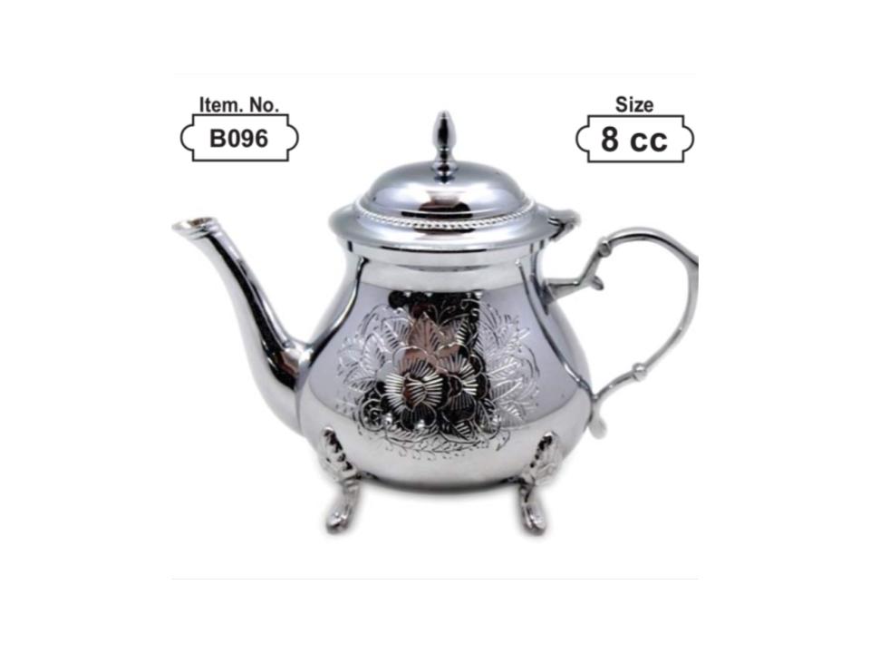 Engraved Silver Moroccan Teapot — Model 683 (10cc) thumbnail 5