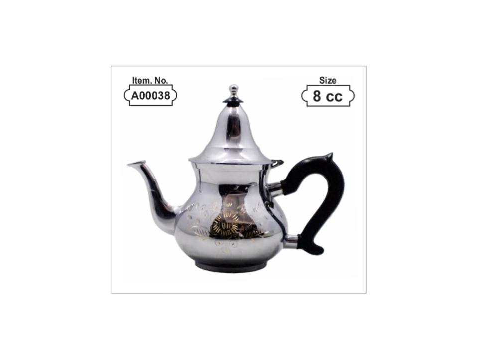 Engraved Silver Moroccan Teapot — Model 683 (10cc) thumbnail 3
