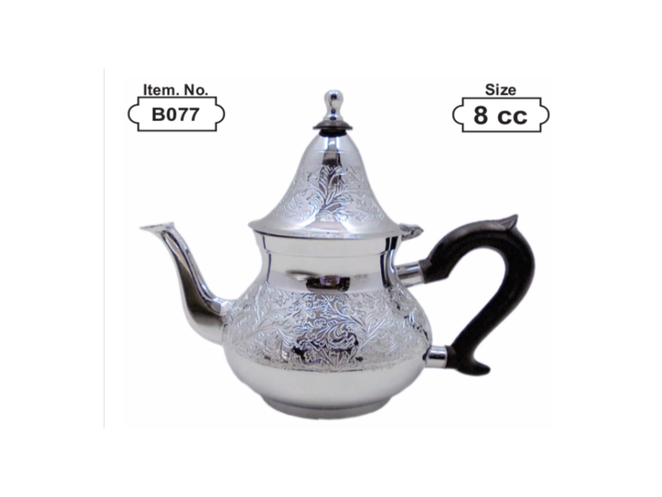 Engraved Silver Moroccan Teapot — Model 683 (10cc) thumbnail 4